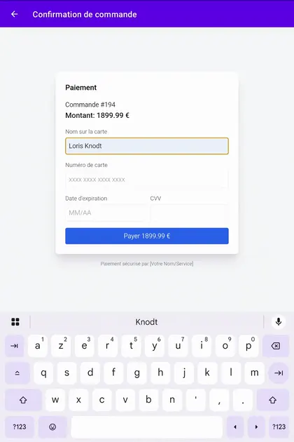 3-D Secure card payment form